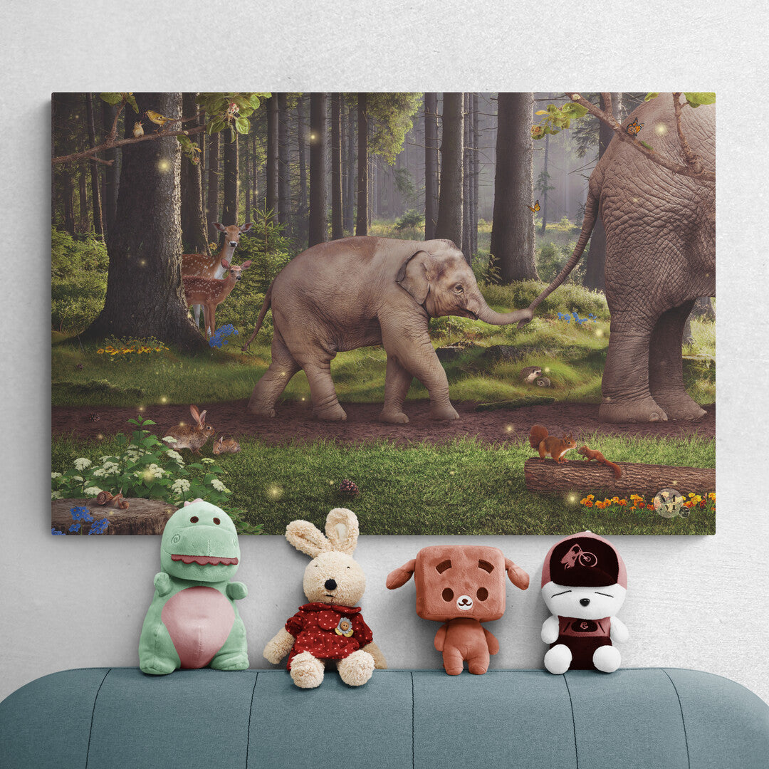 Olifantje in het bos