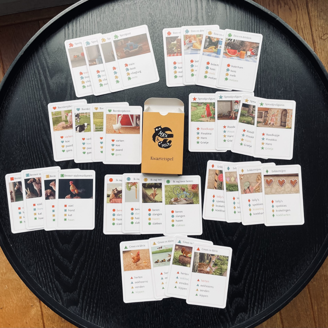 Memoryspel + Kwartetspel