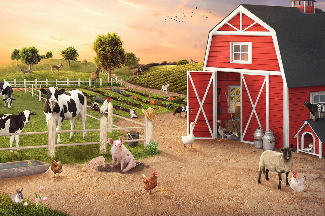 Op de dierenboerderij