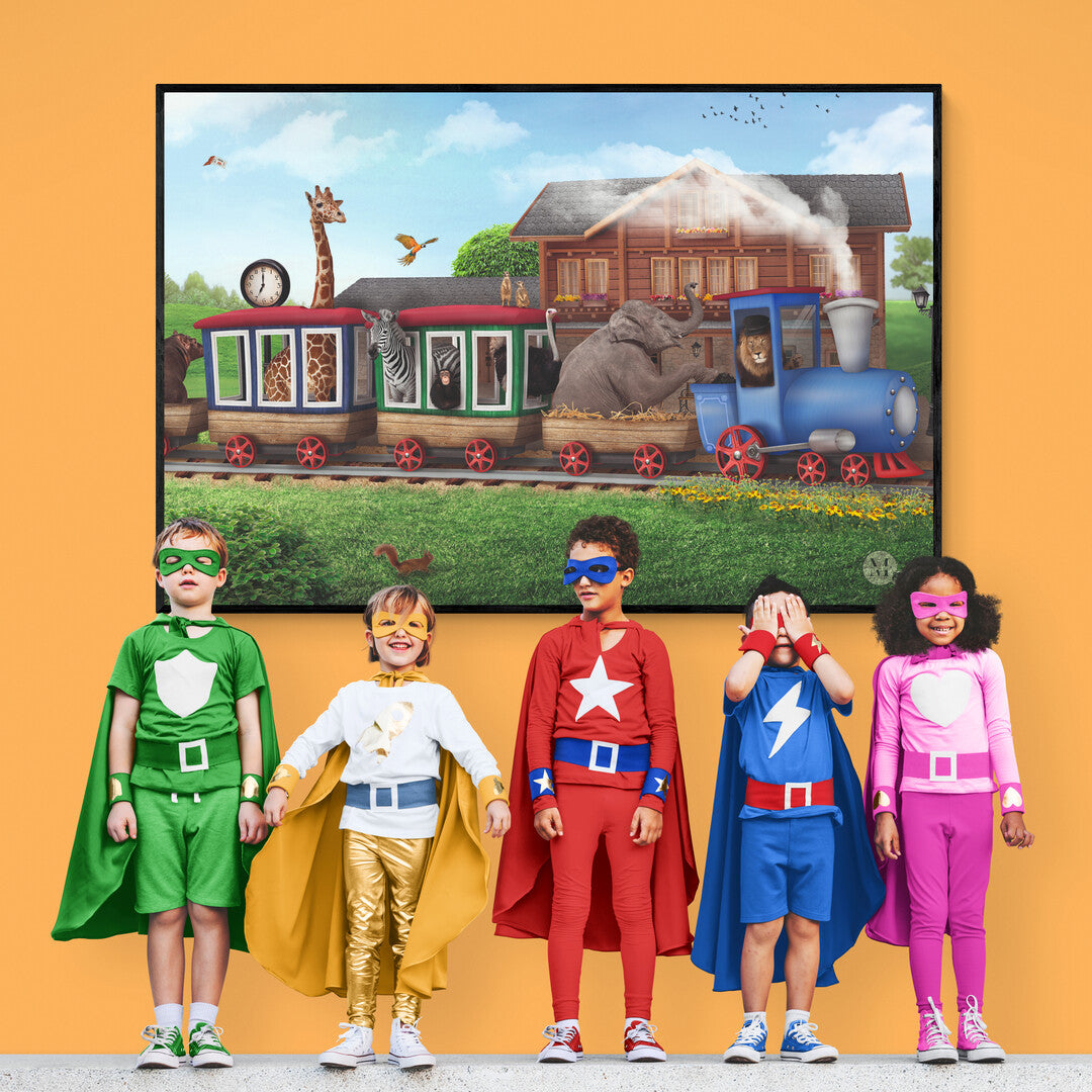 Op een klein stationnetje