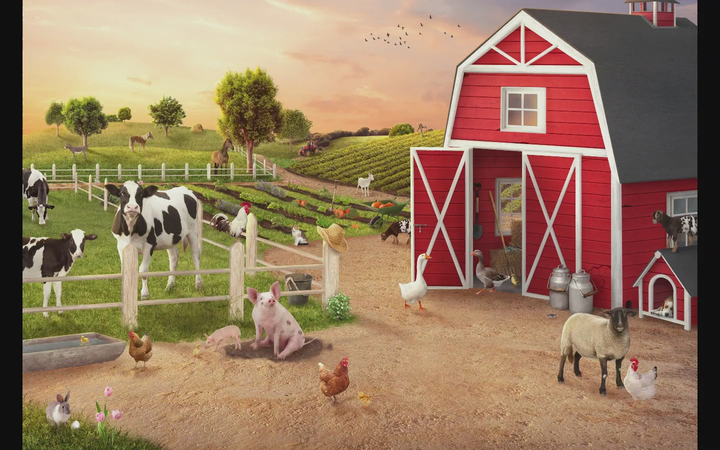 Op de dierenboerderij - Videoclip